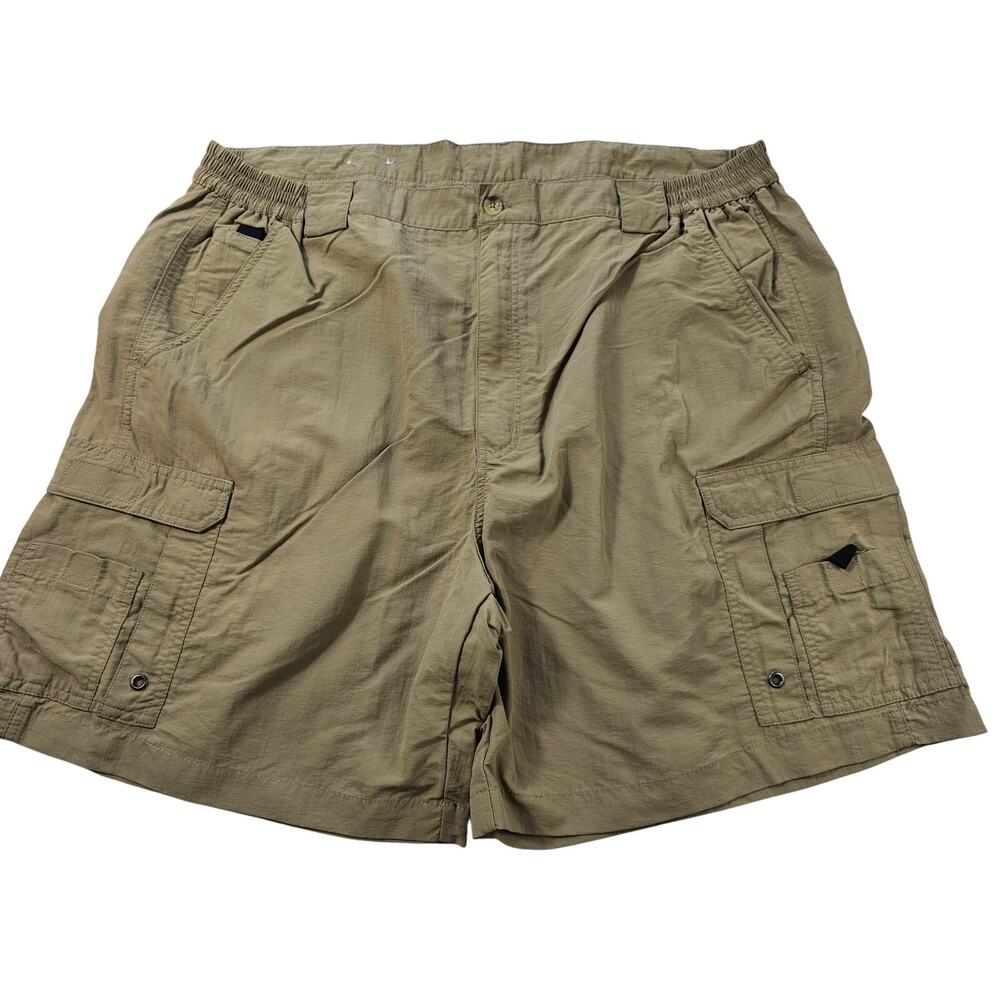 Bass pro Shop size 44 nylon cargo 7" inseam fishing shorts packable quick dry ^